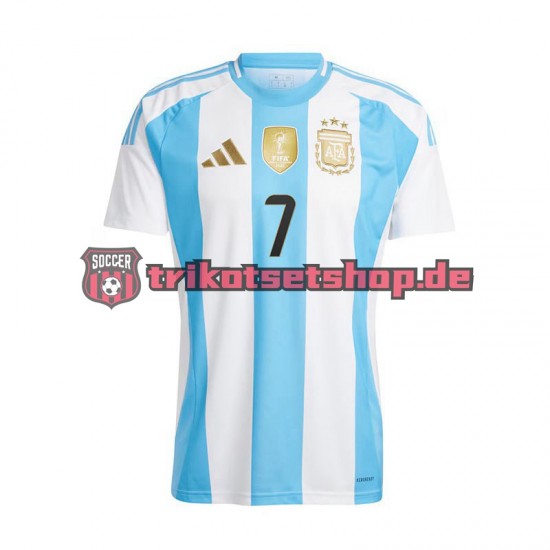 Argentinien De Paul 7 Copa America 2024 Herren Trikot Heim Kurzarm