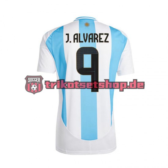 Argentinien Julian Alvarez 9 Copa America 2024 Herren Trikot Heim Kurzarm