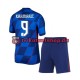 Kroatien Andrej Kramaric 9 Euro 2024 Kinder Trikotset Auswärts Kurzarm