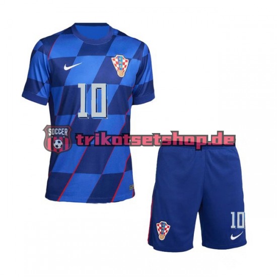 Kroatien Modrić Luca 10 Euro 2024 Kinder Trikotset Auswärts Kurzarm