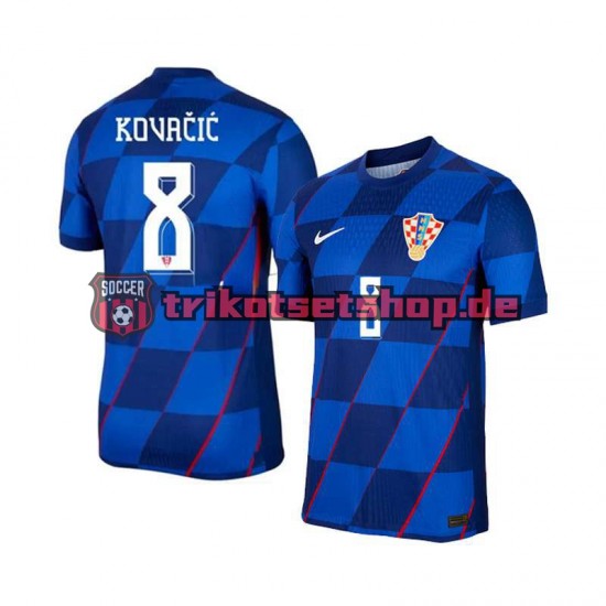 Kroatien Mateo Kovacic 8 Euro 2024 Herren Trikot Auswärts Kurzarm