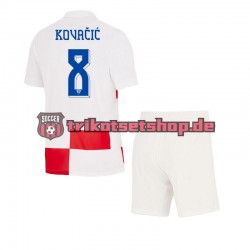 Kroatien Mateo Kovacic 8 Euro 2024 Kinder Trikotset Heim Kurzarm