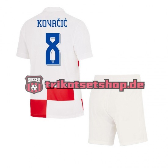 Kroatien Mateo Kovacic 8 Euro 2024 Kinder Trikotset Heim Kurzarm