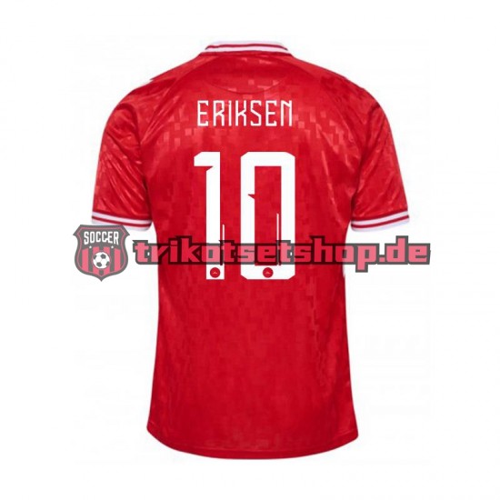 Dänemark Eriksen 10 Euro 2024 Herren Trikot Heim Kurzarm