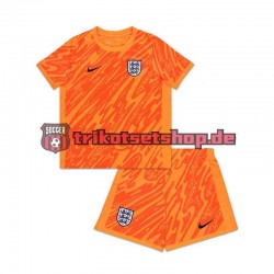 England Torwart Euro 2024 Kinder Trikotset Heim Orange Kurzarm