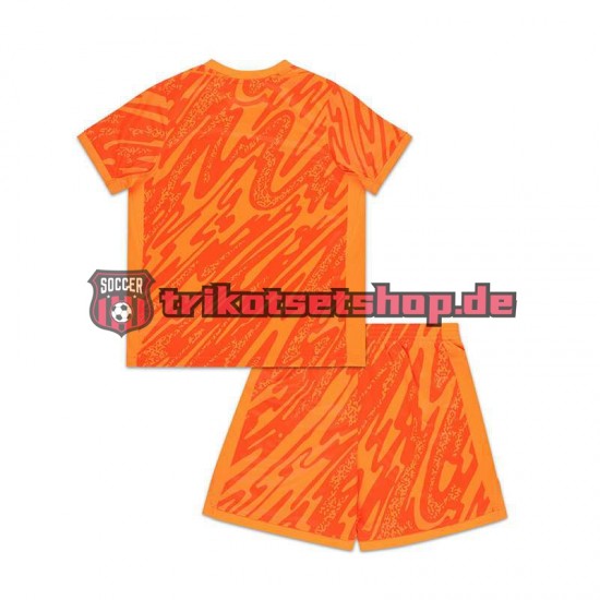 England Torwart Euro 2024 Kinder Trikotset Heim Orange Kurzarm
