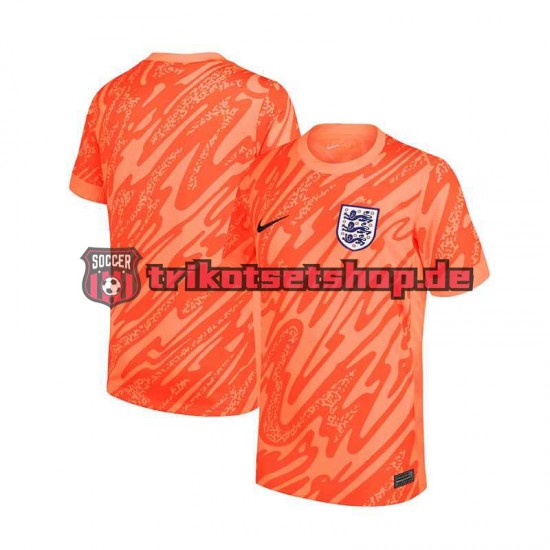 England Torwart Euro 2024 Herren Trikot Heim Orange Kurzarm