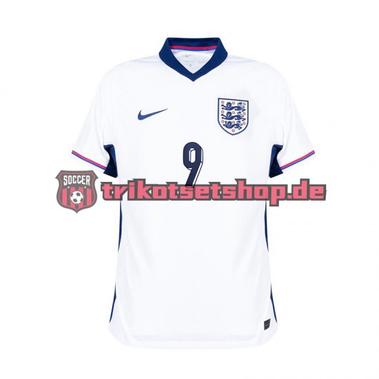 England Harry Kane 9 Euro 2024 Herren Trikot Heim Weiß Kurzarm