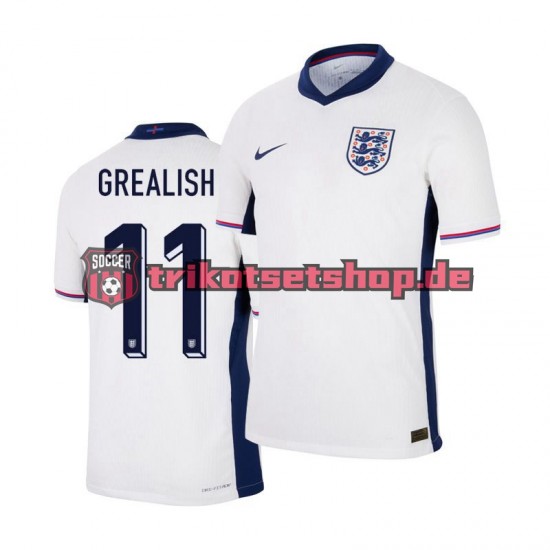 England Jack Grealish 11 Euro 2024 Herren Trikot Heim Kurzarm