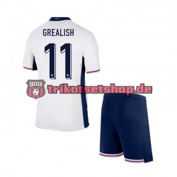 England Jack Grealish Euro 2024 Kinder Trikotset Heim Kurzarm