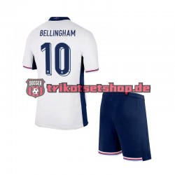 England Jude Bellingham 10 Euro 2024 Kinder Trikotset Heim Kurzarm