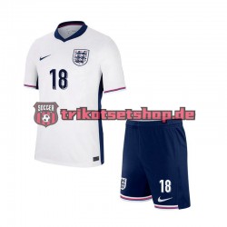 England Trent Alexander-Arnold 18 Euro 2024 Kinder Trikotset Heim Kurzarm