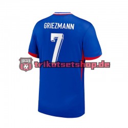 Frankreich Antoine Griezmann 7 Euro 2024 Herren Trikot Heim Blau Kurzarm