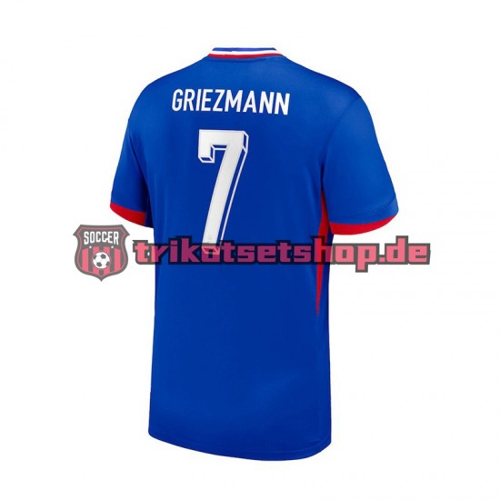 Frankreich Antoine Griezmann 7 Euro 2024 Herren Trikot Heim Blau Kurzarm