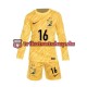 Frankreich Torwart Mike Maignan 16 Euro 2024 Kinder Trikotset Heim Gelb Langarm