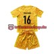 Frankreich Torwart Mike Maignan 16 Euro 2024 Kinder Trikotset Heim Gelb Kurzarm