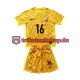 Frankreich Torwart Mike Maignan 16 Euro 2024 Kinder Trikotset Heim Gelb Kurzarm