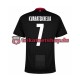 Georgien Kvaratskhelia 7 Euro 2024 Herren Trikot Auswärts Schwarz Kurzarm