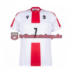 Georgien Kvaratskhelia 7 Euro 2024 Herren Trikot Heim Kurzarm