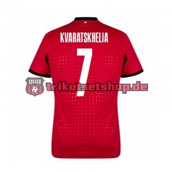Georgien Kvaratskhelia 7 Euro 2024 Herren Trikot Ausweich Kurzarm