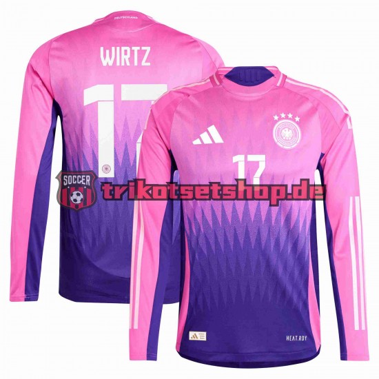 Deutschland Florian Wirtz 17 Euro 2024 Herren Trikot Auswärts Langarm