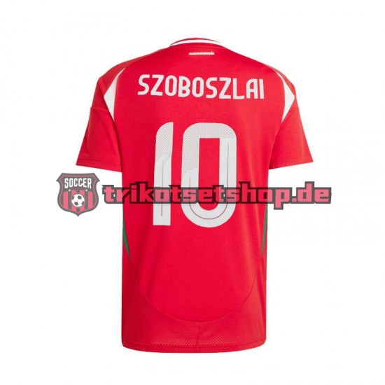 Ungarn Dominik Szoboszlai 10 Euro 2024 Herren Trikot Heim Rot Kurzarm