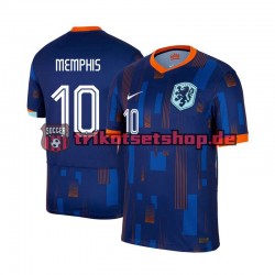 Niederlande Memphis Depay 10 Euro 2024 Herren Trikot Auswärts Kurzarm