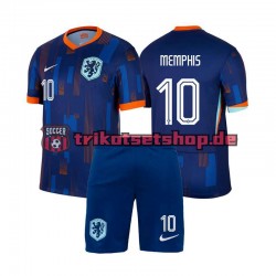 Niederlande Memphis Depay 10 Euro 2024 Kinder Trikotset Auswärts Kurzarm