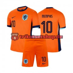 Niederlande Memphis Depay 10 Euro 2024 Kinder Trikotset Heim Kurzarm