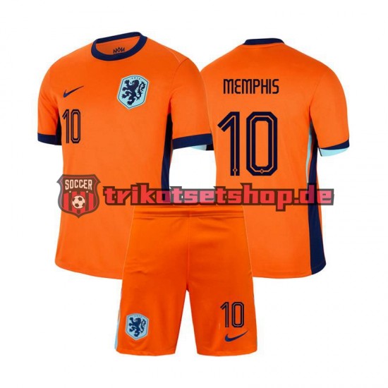 Niederlande Memphis Depay 10 Euro 2024 Kinder Trikotset Heim Kurzarm