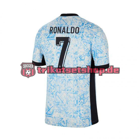 Portugal Cristiano Ronaldo 7 Euro 2024 Herren Trikot Auswärts Kurzarm