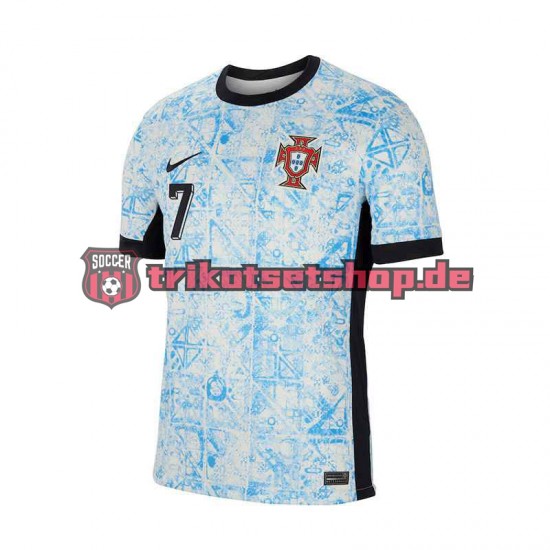 Portugal Cristiano Ronaldo 7 Euro 2024 Herren Trikot Auswärts Kurzarm