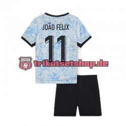 Portugal Joao Felix 11 Euro 2024 Kinder Trikotset Auswärts Kurzarm