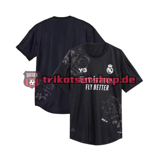 Real Madrid Torwart Y-3 2023-2024 Herren Trikot Viertes Schwarz Kurzarm