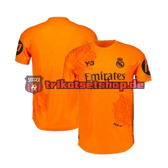Real Madrid Torwart Y3 2023-2024 Herren Trikot Ausweich Orange Kurzarm
