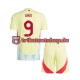 Spanien Gavi 9 Euro 2024 Kinder Trikotset Auswärts Kurzarm