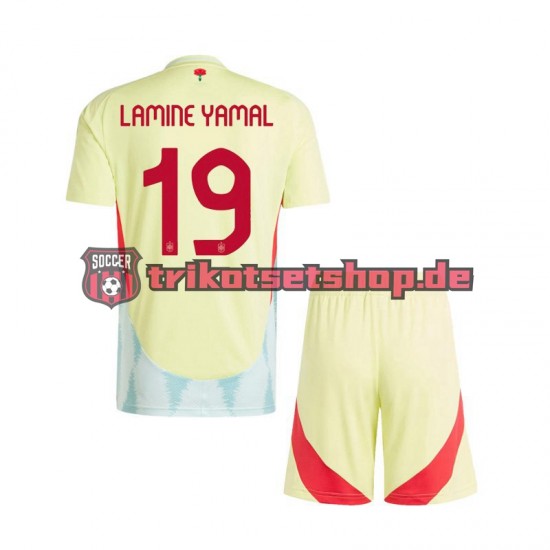 Spanien Lamine Yamal 19 Euro 2024 Kinder Trikotset Auswärts Kurzarm