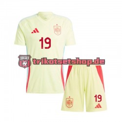 Spanien Lamine Yamal 19 Euro 2024 Kinder Trikotset Auswärts Kurzarm