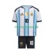 Argentinien Lionel Messi 10 World Cup 2026 Kinder Trikotset Heim Kurzarm