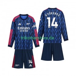 Arsenal Gyokeres 14 2025-2026 Kinder Trikotset Auswärts Langarm