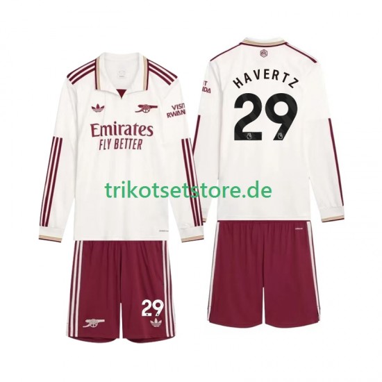 Arsenal Havertz 29 2025-2026 Kinder Trikotset Ausweich Langarm