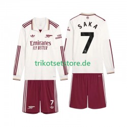 Arsenal Saka 7 2025-2026 Kinder Trikotset Ausweich Langarm