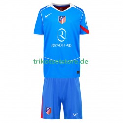 Atlético Madrid 2025-2026 Kinder Trikotset Ausweich Kurzarm
