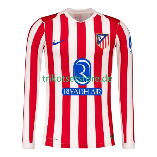Atlético Madrid 2025-2026 Herren Trikot Heim Langarm