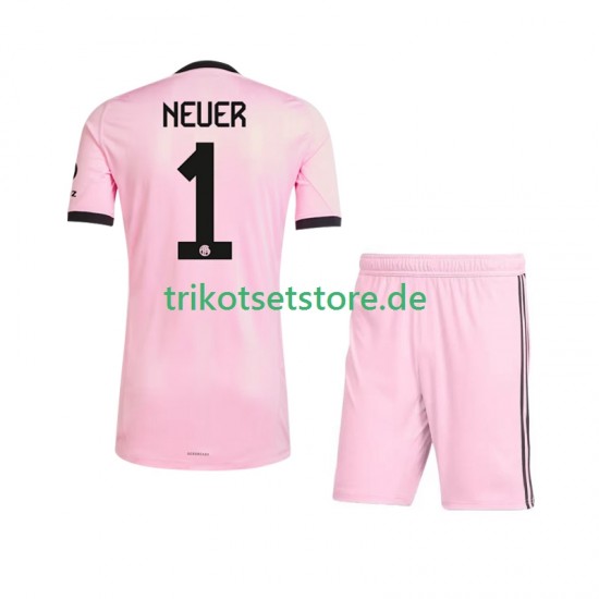 FC Bayern München Torwart Manuel Neuer 1 UCL 2025-2026 Kinder Trikotset Ausweich Kurzarm