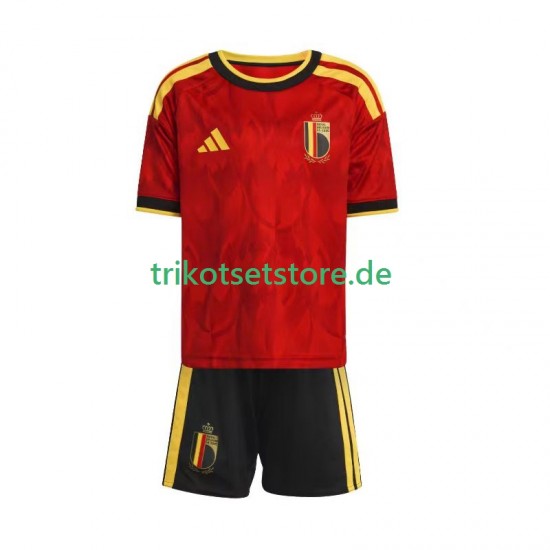 Belgien World Cup 2026 Kinder Trikotset Heim Kurzarm