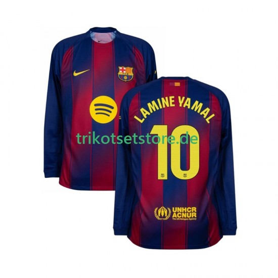 FC Barcelona Lamine Yamal 10 2025-2026 Herren Trikot Heim Langarm