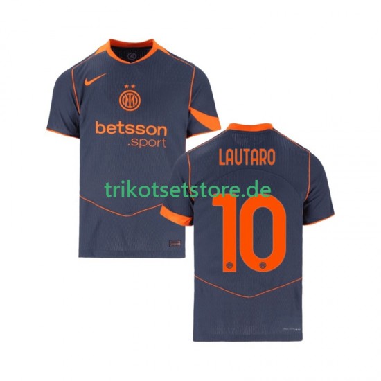Inter Mailand Lautaro Martinez 10 2025-2026 Herren Trikot Ausweich Kurzarm