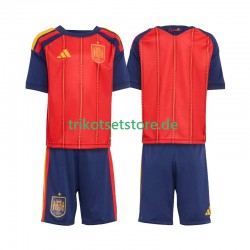 Spanien World Cup 2026 Kinder Trikotset Heim Kurzarm
