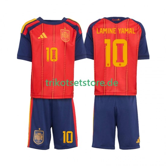 Spanien Lamine Yamal 10 World Cup 2026 Kinder Trikotset Heim Kurzarm